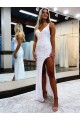 Velvet Sequin Sheath Long Sleeveless V-Neck Prom Dress / Evening Dress Cairns