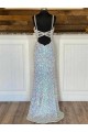 Velvet Sequin Sweep Train Sleeveless V-Neck Prom Dress / Evening Dress Cairns