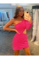 Velvet Sequin Sheath Short Long Sleeves Velvet Sequin Evening Gowns Cairns