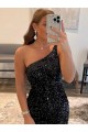 Velvet Sequin Short Sleeveless Prom Dress / Evening Dress Cairns