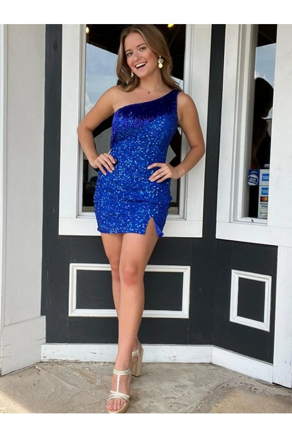 Velvet Sequin Sheath Short Sleeveless Prom Dress Cairns