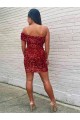 Velvet Sequin Short Sleeveless Prom Dress Cairns
