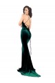 Stretch Velvet Mermaid Sweep Train Sleeveless Low Back Formal Evening Gown / Prom Dress / Bridesmaid Dress Cairns