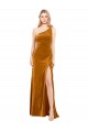 Stretch Velvet A-Line Long Sleeveless Formal Evening Gown / Bridesmaid Dress Cairns