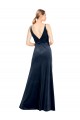 Stretch Velvet A-Line Long Sleeveless V-Back Prom Dress / Bridesmaid Dress Cairns