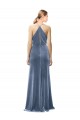 Stretch Velvet A-Line Long Sleeveless Keyhole Back Prom Dress / Bridesmaid Dress Cairns