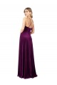 Stretch Velvet A-Line Long Sleeveless Criss Cross Back Formal Evening Gown / Prom Dress / Bridesmaid Dress Cairns