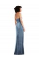 Stretch Velvet Sheath Long Sleeveless Low Back Formal Evening Gown / Prom Dress / Bridesmaid Dress Cairns