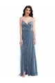 Stretch Velvet A-Line Long Sleeveless Low Back Semi Formal Evening Dress / Prom Dress / Bridesmaid Dress Cairns