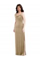 Stretch Velvet Sheath Long Sleeveless Black Tie Evening Gown / Prom Dress / Bridesmaid Dress Cairns