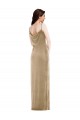 Stretch Velvet Sheath Long Sleeveless Black Tie Evening Gown / Prom Dress / Bridesmaid Dress Cairns