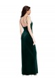 Stretch Velvet Sheath Long Sleeveless Low Back Prom Dress / Bridesmaid Dress Cairns