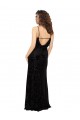 Floral Velvet & Stretch Velvet Sheath Long Sleeveless Open Back Bridesmaid Dress Cairns