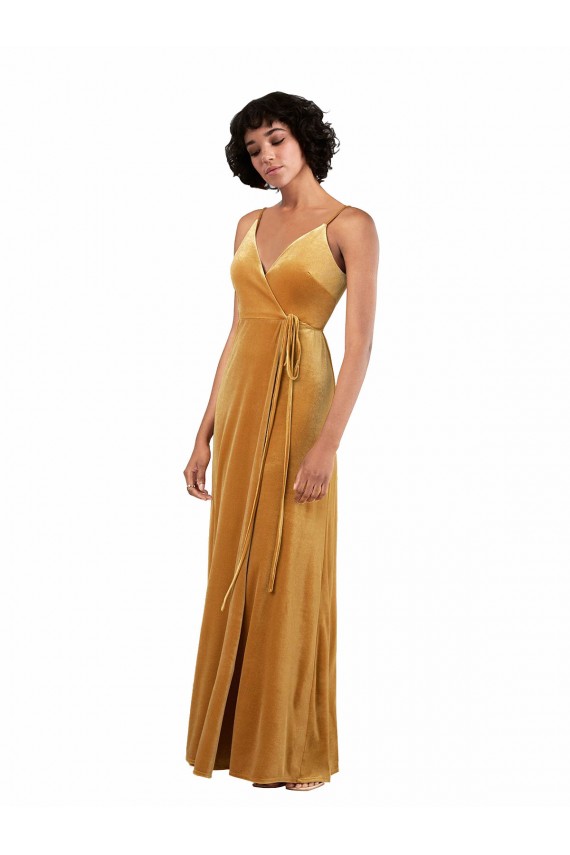 Stretch Velvet Column Long Sleeveless V-Back Black Tie Evening Gown / Prom Dress / Bridesmaid Dress Cairns