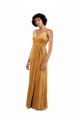 Stretch Velvet Column Long Sleeveless V-Back Black Tie Evening Gown / Prom Dress / Bridesmaid Dress Cairns