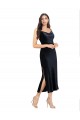 Stretch Velvet Column Midi Length Sleeveless Low Back Formal Evening Gown / Prom Dress / Bridesmaid Dress Cairns