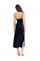 Stretch Velvet Column Midi Length Sleeveless Low Back Formal Evening Gown / Prom Dress / Bridesmaid Dress Cairns
