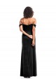 Stretch Velvet A-Line Sleeveless Black Formal Evening Gown / Prom Dress / Bridesmaid Dress Cairns