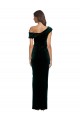 Stretch Velvet Sheath Long Sleeveless High Low Evening Gown / Prom Dress / Bridesmaid Dress Cairns