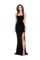 Stretch Velvet Sheath Long Sleeveless Low Back Semi Formal Evening Dress / Prom Dress / Bridesmaid Dress Cairns